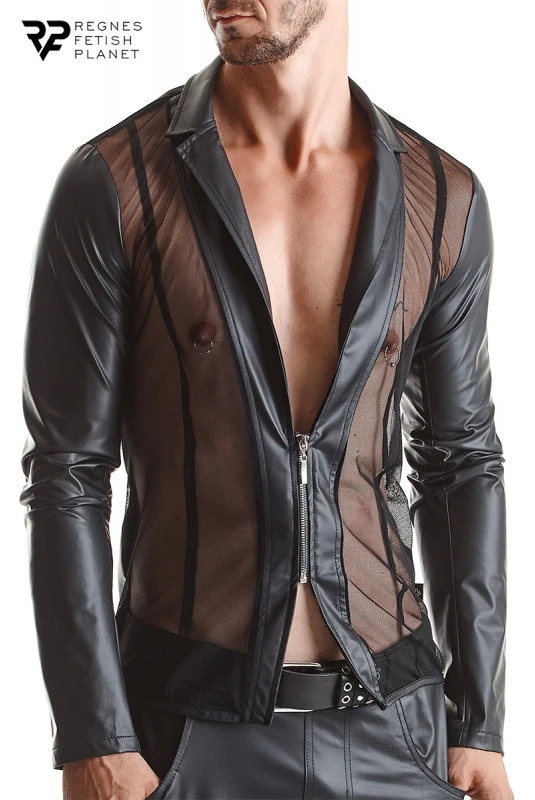 Veste Wetlook Fetish Homme Daniele 1 Veste Wetlook Fetish Homme Daniele